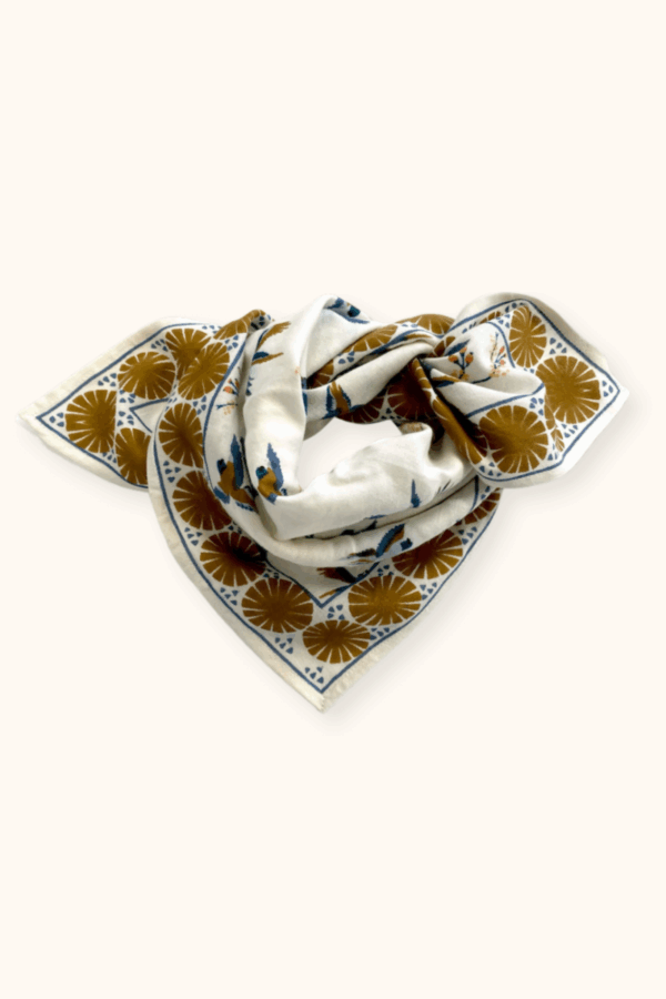 Foulard Manika Cerisier Fleur de Vanille